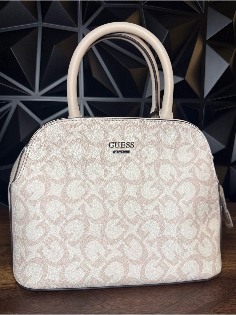 GUESS Pink Logo Dome Satchel
